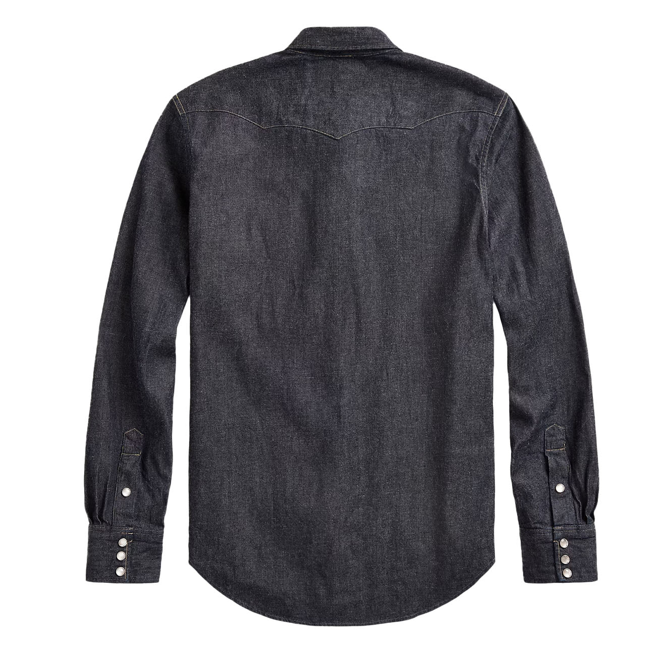 RRL By Ralph Lauren Slim Fit Denim Western Shirt Rinse - The Sporting Lodge