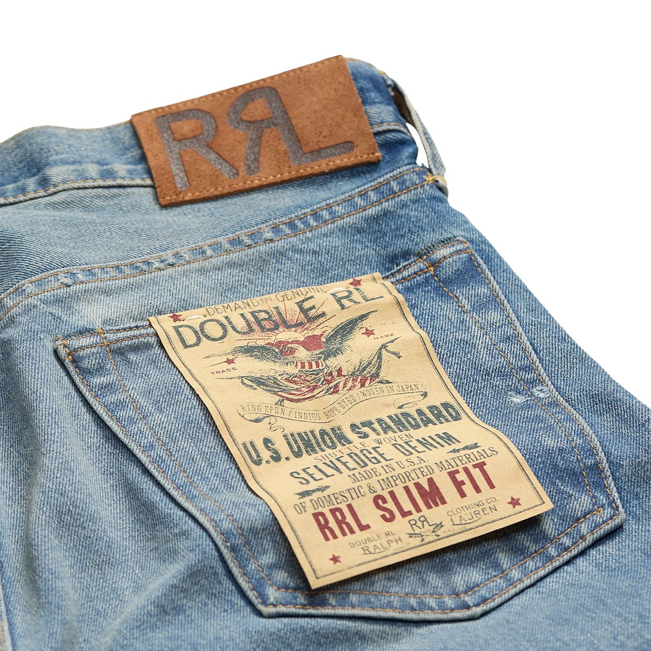 RRL By Ralph Lauren Slim Selvedge Jean Claremont Wash - The Sporting Lodge