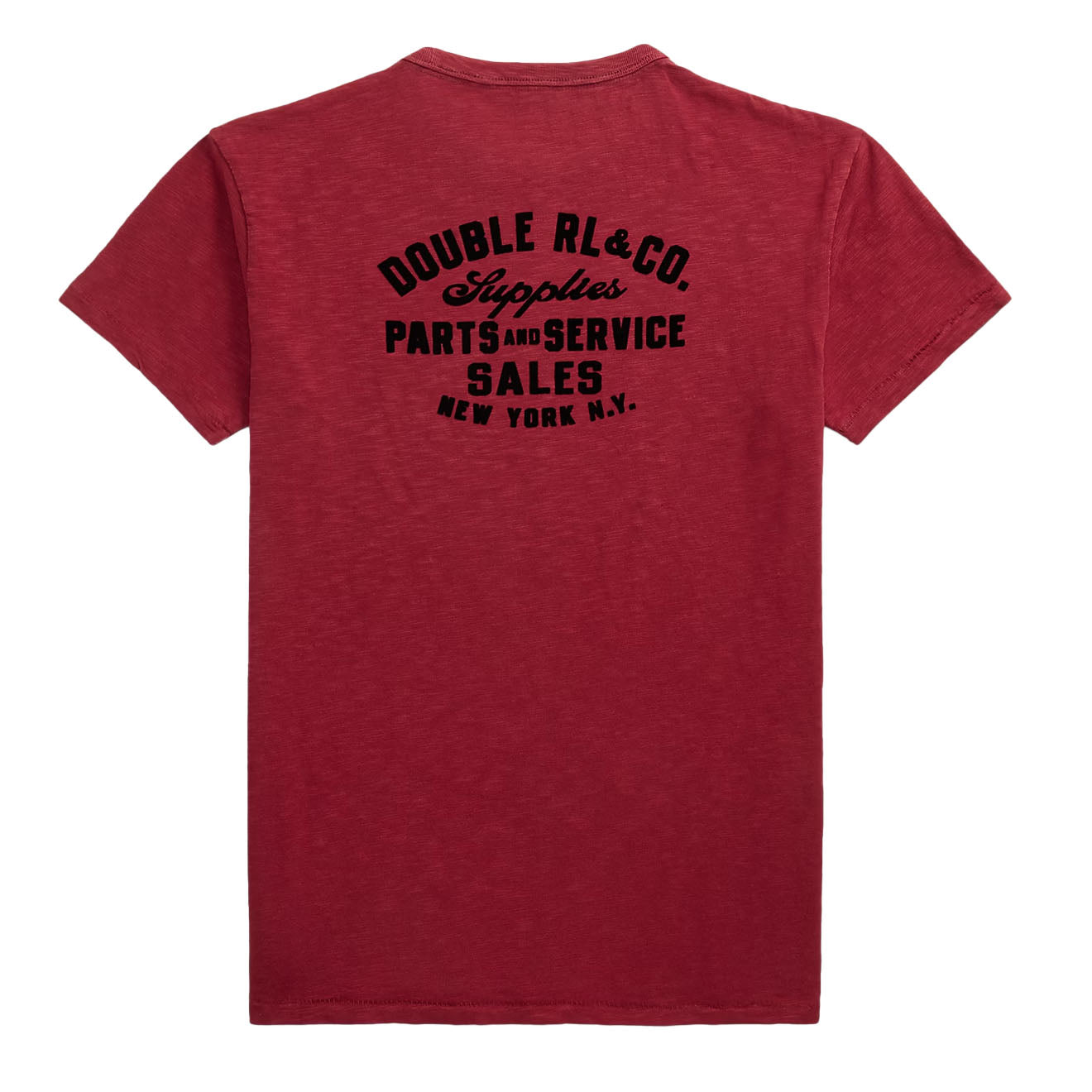 RRL By Ralph Lauren Slub Jersey Graphic T-Shirt Burgundy - The Sporting Lodge