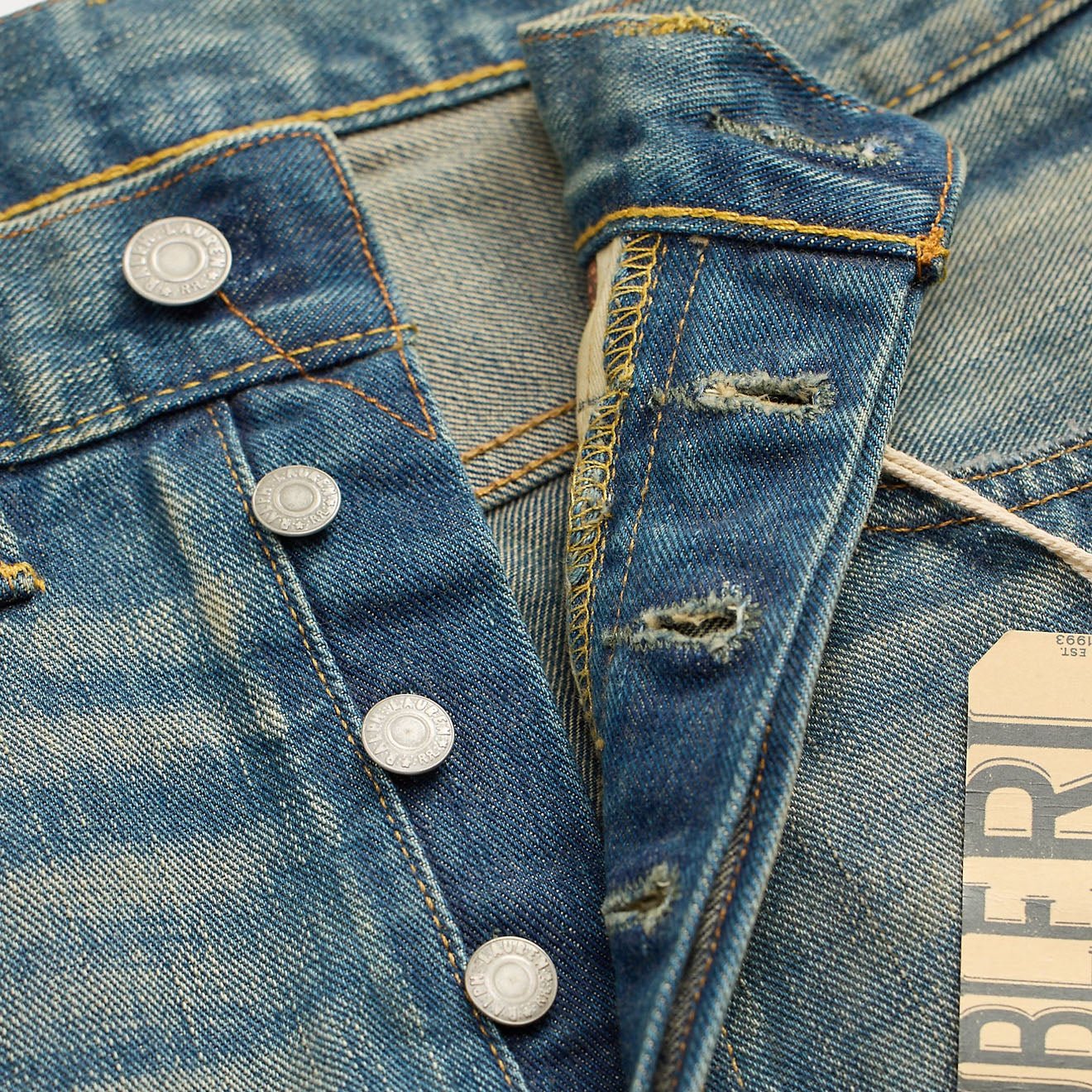 RRL By Ralph Lauren Straight Fit Milner Selvedge Jean Milner Wash - The Sporting Lodge