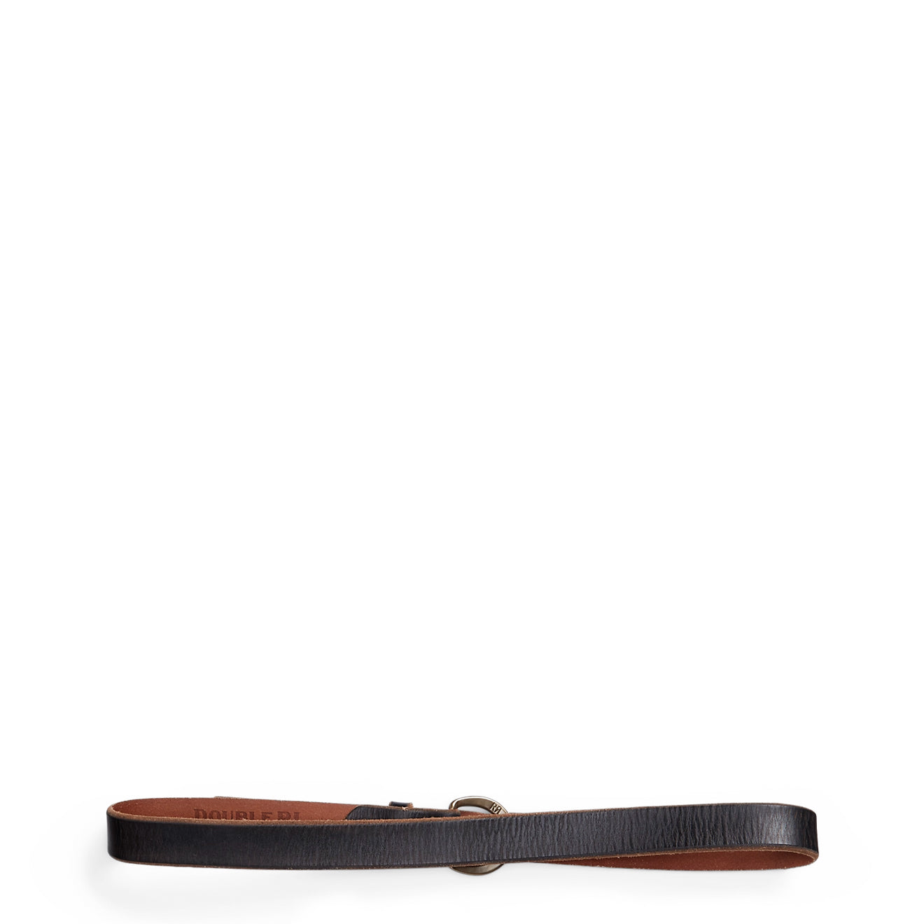 RRL By Ralph Lauren Tumbled Leather Belt Brown - The Sporting Lodge