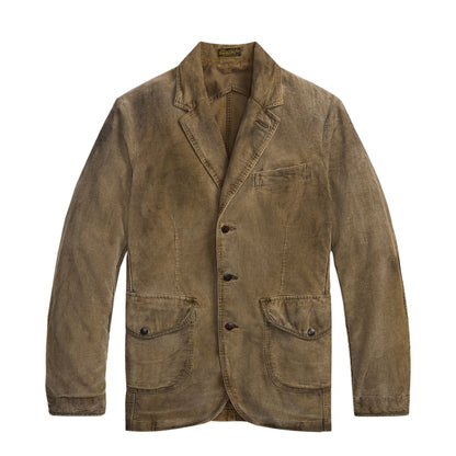 RRL By Ralph Lauren Unconstructed Corduroy Sport Coat Distressed Brown