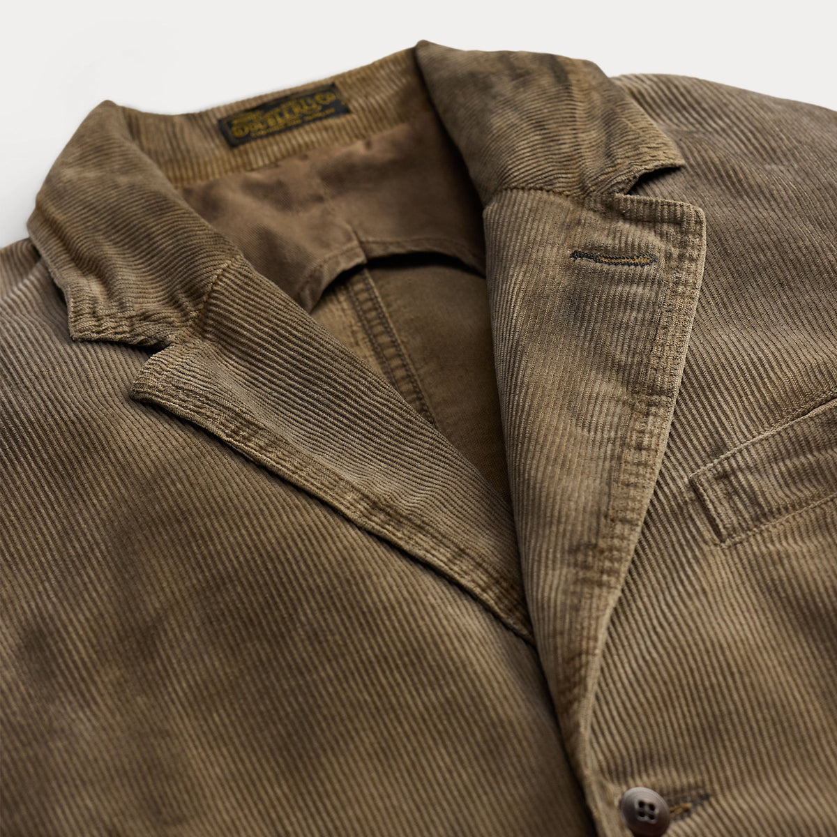 RRL By Ralph Lauren Unconstructed Corduroy Sport Coat Distressed Brown
