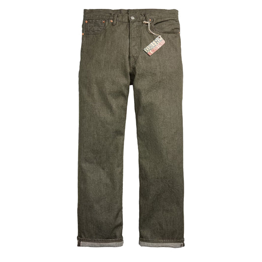RRL By Ralph Lauren Vintage 5 Pocket Olive Selvedge Jean Olive Rinse