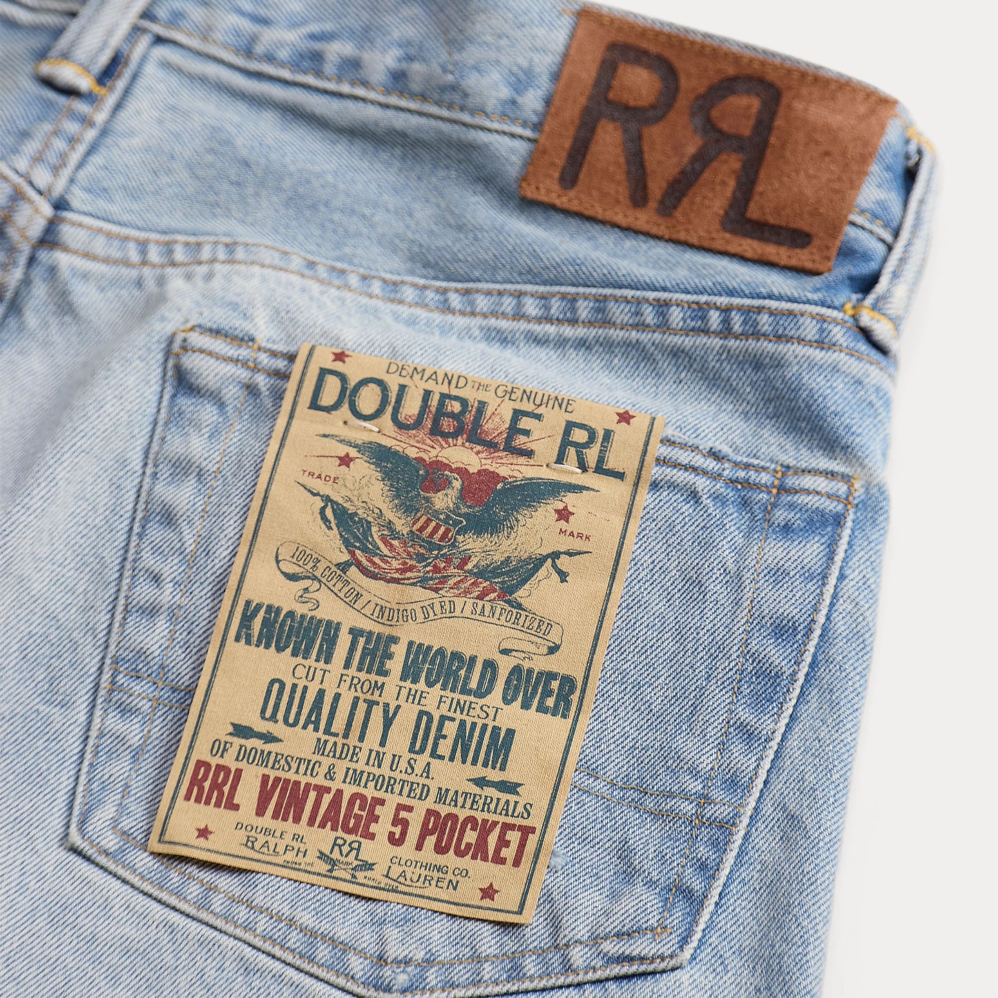 RRL By Ralph Lauren Vintage Straight Jean Bridgeview Wash