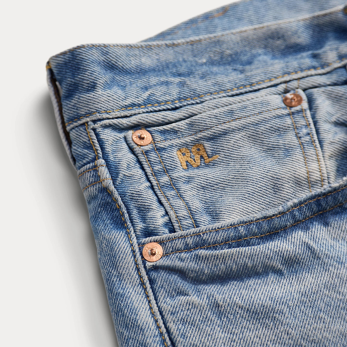 RRL By Ralph Lauren Vintage Straight Jean Bridgeview Wash