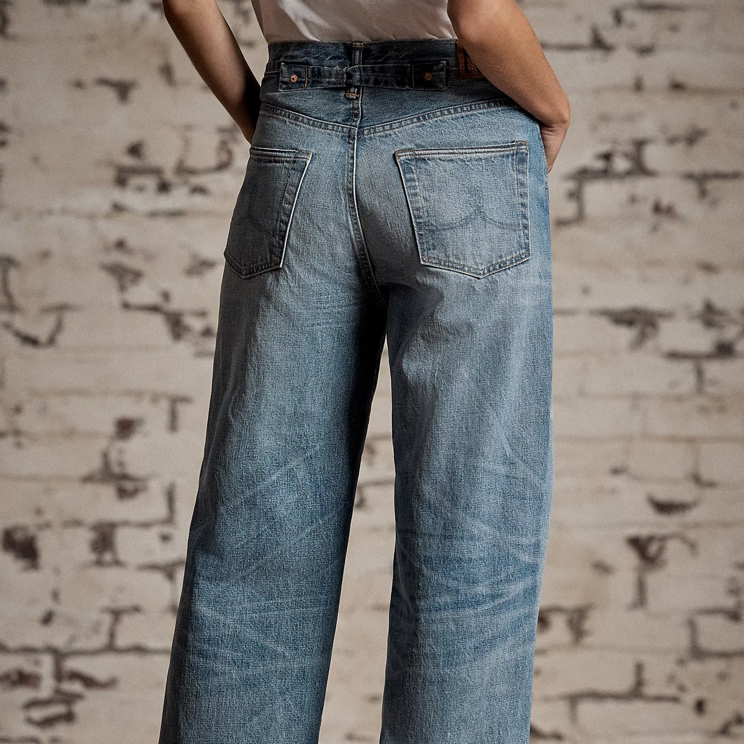 RRL By Ralph Lauren Vintage Wide Fit Cluney Jean Cluney Wash