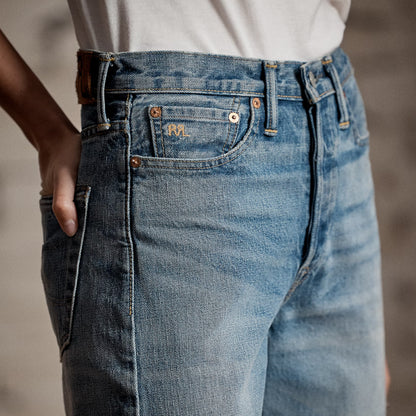 RRL By Ralph Lauren Vintage Wide Fit Cluney Jean Cluney Wash