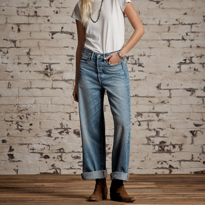 RRL By Ralph Lauren Vintage Wide Fit Cluney Jean Cluney Wash