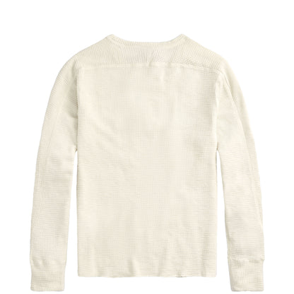 RRL By Ralph Lauren Waffle-Knit Crewneck Paper White