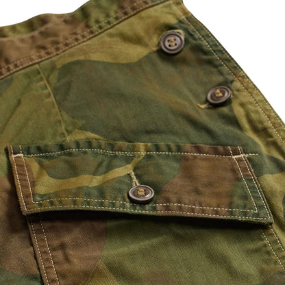 RRL By Ralph Lauren Womens Cook Pant Full Length Flat Front Distressed Olive