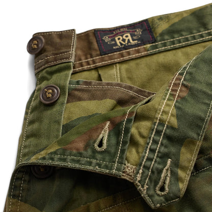 RRL By Ralph Lauren Womens Cook Pant Full Length Flat Front Distressed Olive