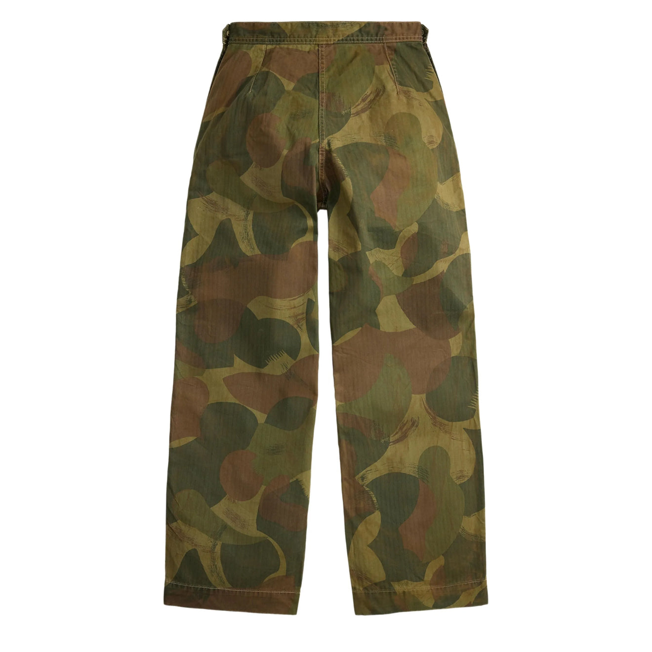 RRL By Ralph Lauren Womens Cook Pant Full Length Flat Front Distressed Olive