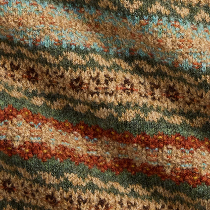 RRL By Ralph Lauren Womens Fair Isle Wool Jacquard Sweater Tan / Multi - The Sporting Lodge