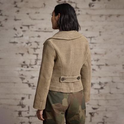 RRL By Ralph Lauren Womens Harriet Pea Unlined Coat Vintage Olive