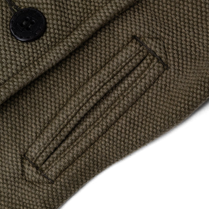 RRL By Ralph Lauren Womens Harriet Pea Unlined Coat Vintage Olive - The Sporting Lodge