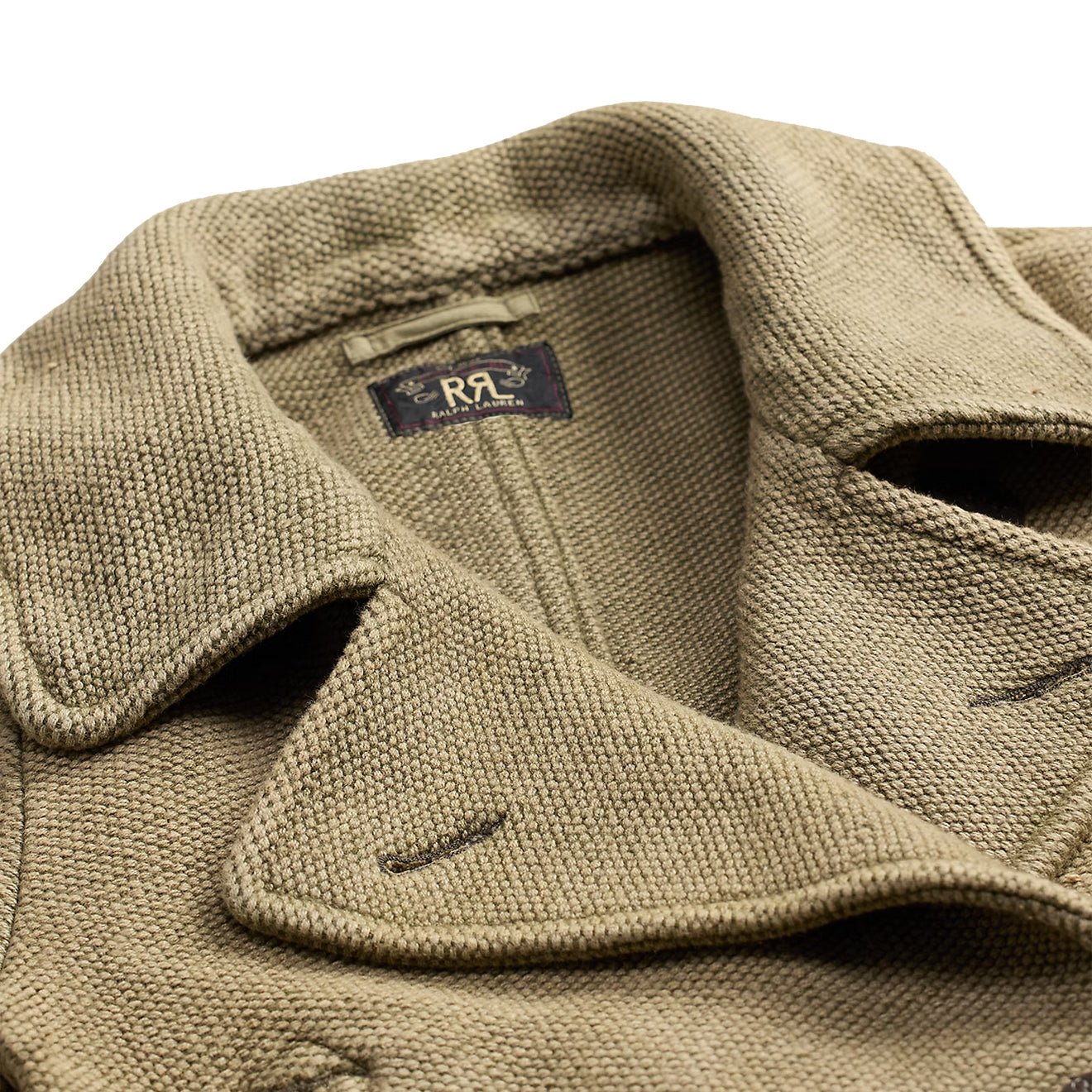 RRL By Ralph Lauren Womens Harriet Pea Unlined Coat Vintage Olive