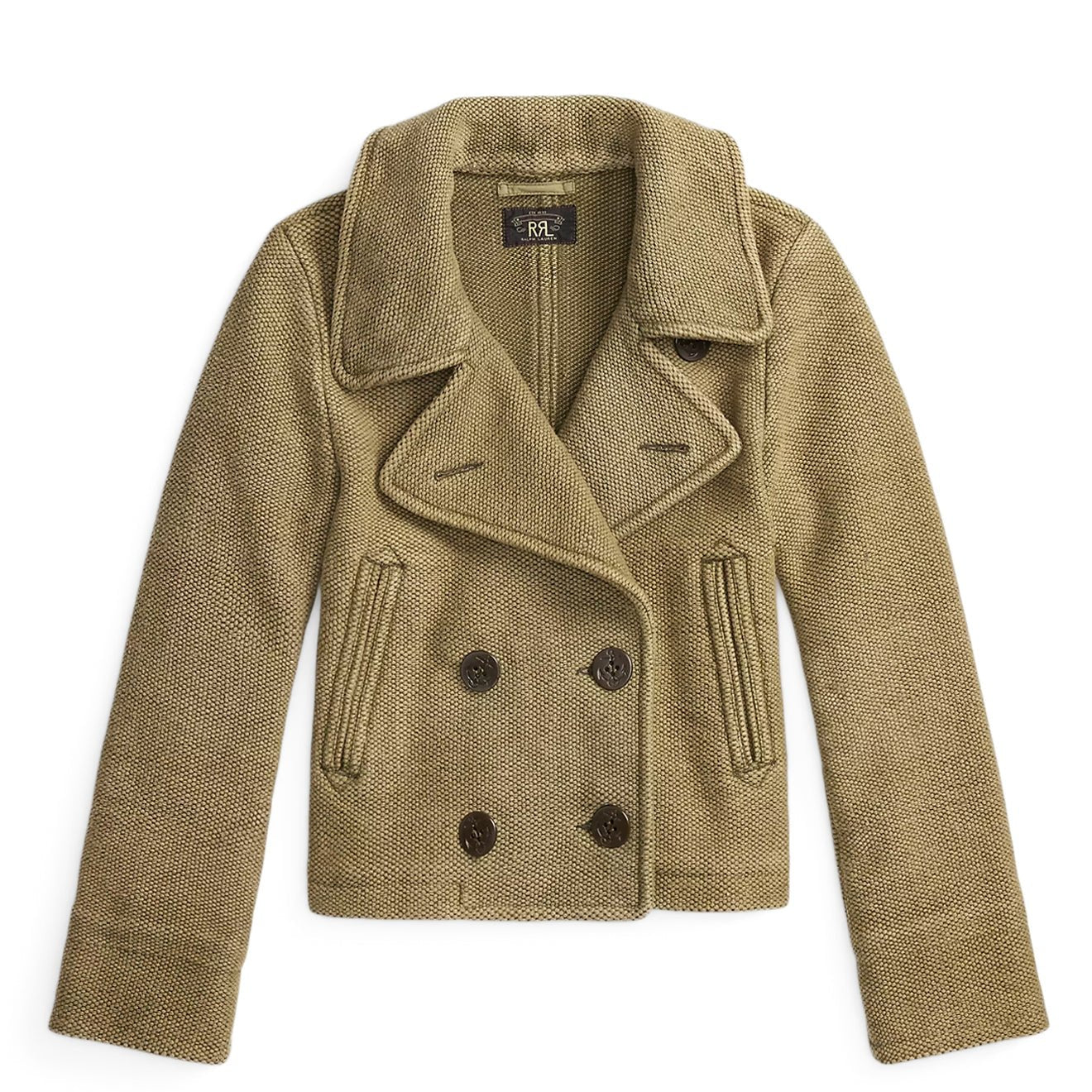 RRL By Ralph Lauren Womens Harriet Pea Unlined Coat Vintage Olive
