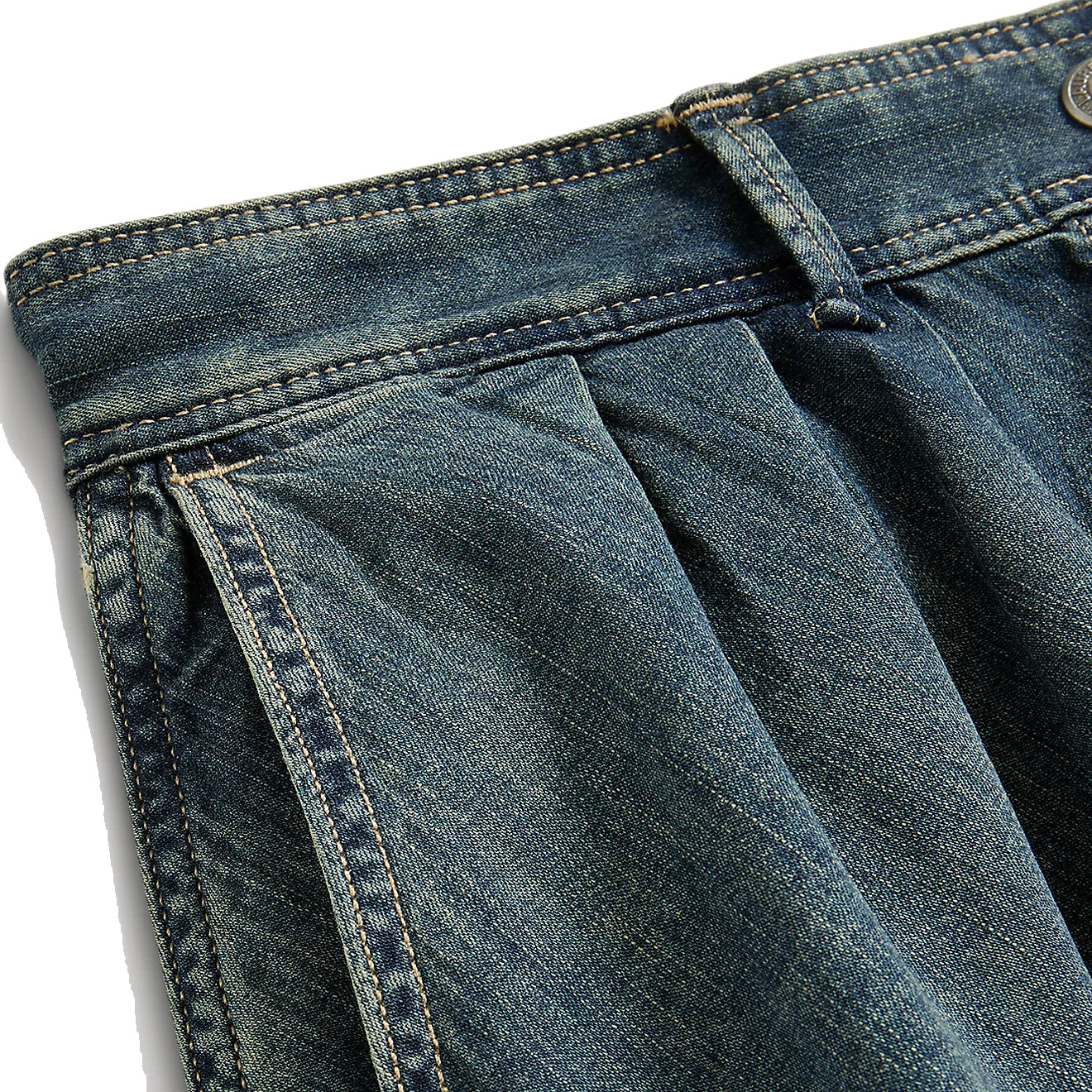 RRL By Ralph Lauren Womens Louisa Skirt Mid A Line Medium Indigo - The Sporting Lodge