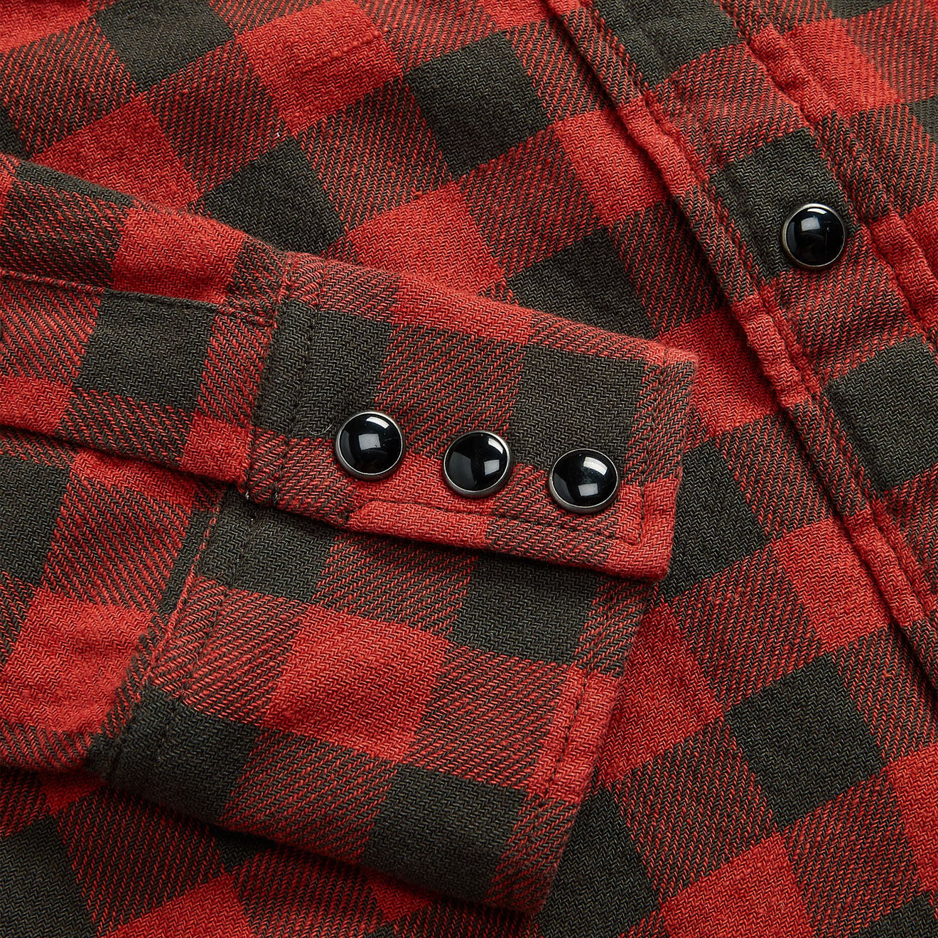 RRL By Ralph Lauren Womens Plaid Cotton-Linen Western Shirt RL-100 Red/Black - The Sporting Lodge
