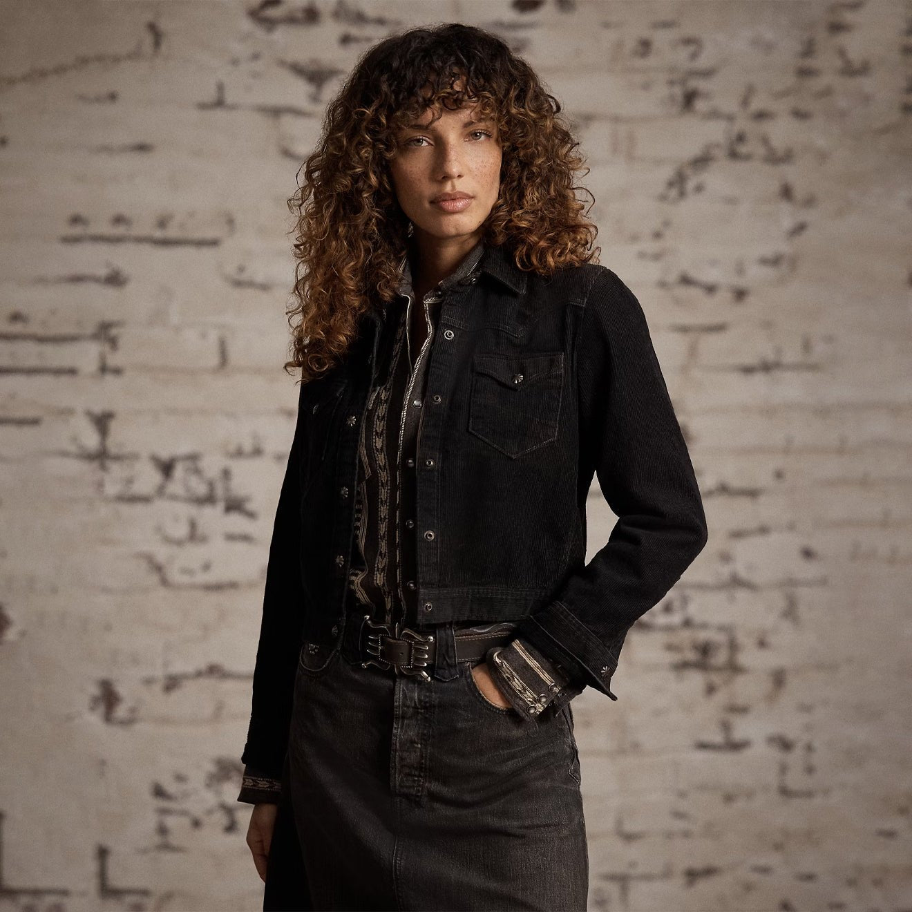 RRL By Ralph Lauren Womens Stiles Jacket Unlined Shirt Jacket Vintage Black - The Sporting Lodge