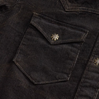 RRL By Ralph Lauren Womens Stiles Jacket Unlined Shirt Jacket Vintage Black - The Sporting Lodge