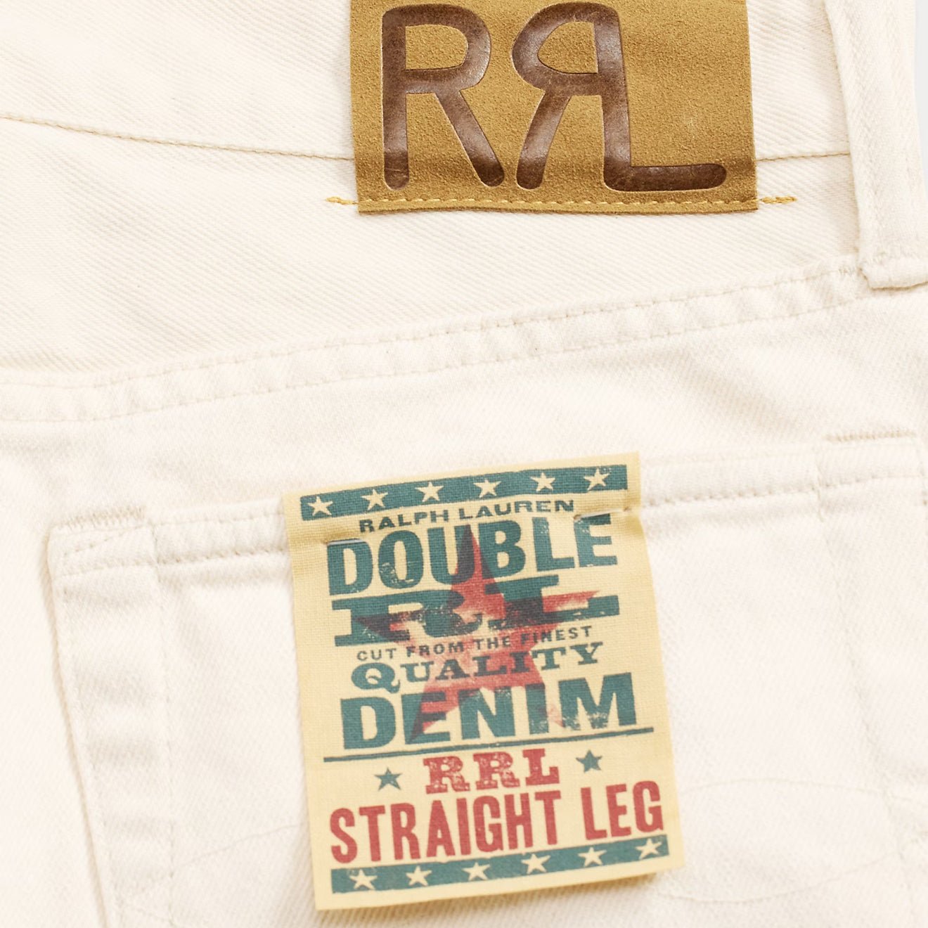 RRL By Ralph Lauren Womens Straight Leg Full Length Straight Seeded Natural - The Sporting Lodge