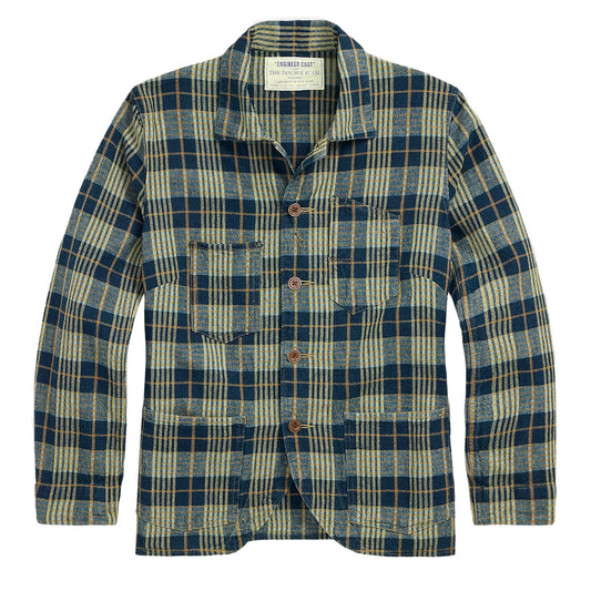 RRL By Ralph Lauren Womens Teagan L/S Shirt Indigo / Tan - The Sporting Lodge