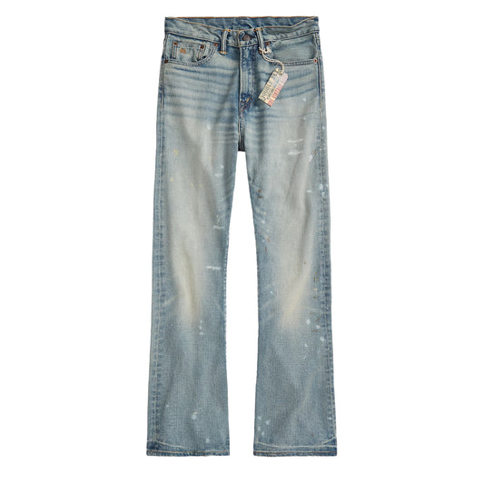 RRL By Ralph Lauren Womens Vintage Boot Leg Stretch Jean Camden Wash