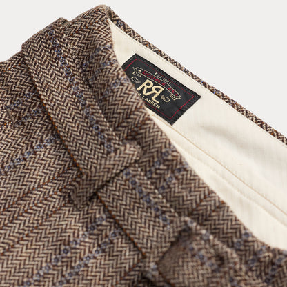 RRL By Ralph Lauren Womens Woven Wide Leg Pants Brown / Multi