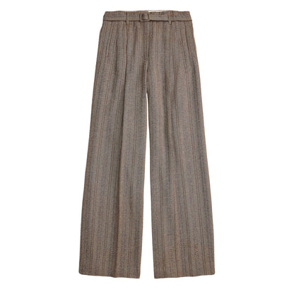 RRL By Ralph Lauren Womens Woven Wide Leg Pants Brown / Multi
