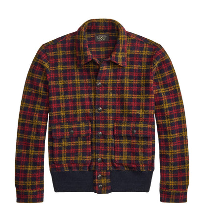 RRL By Ralph Lauren Wool-Blend Flight Jacket Red / Multi