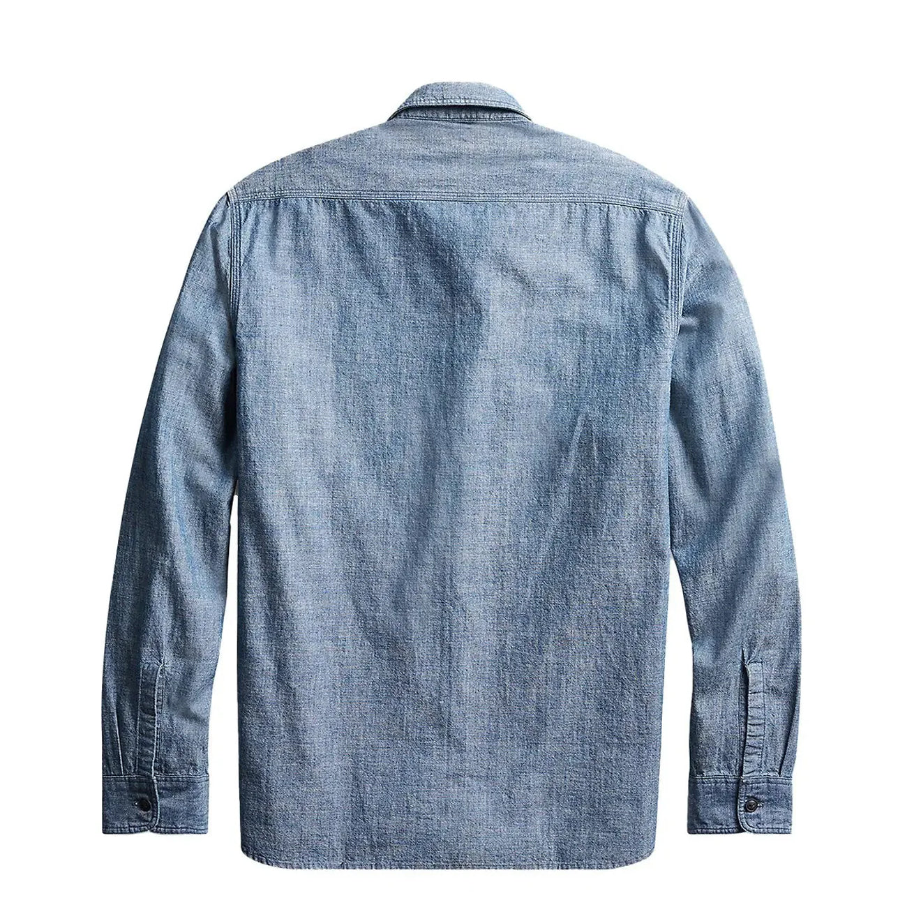 RRL by Ralph Lauren Cameron Workshirt Chambray L/S Rinse - The Sporting Lodge