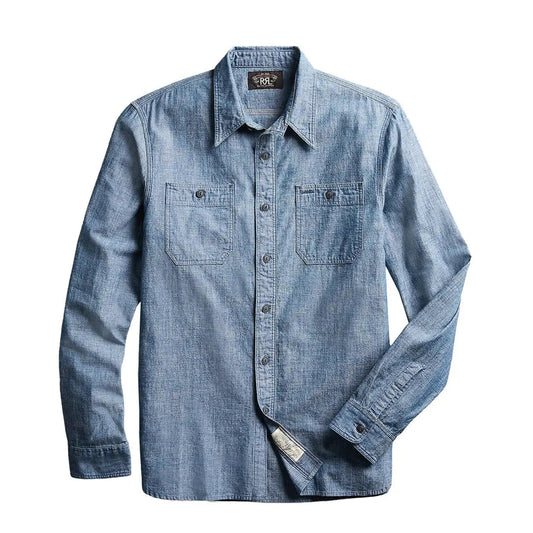 RRL by Ralph Lauren Cameron Workshirt Chambray L/S Rinse