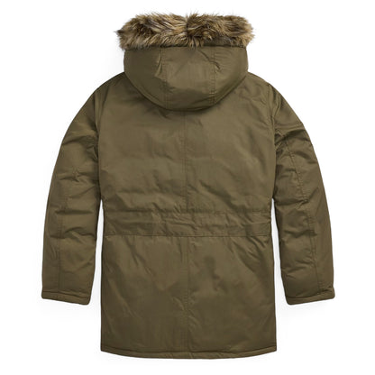 RRL by Ralph Lauren Faux-Fur-Trim Parka Vintage Olive