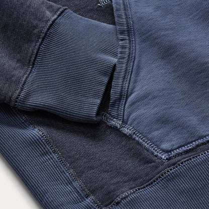 RRL by Ralph Lauren Garment-Dyed French Terry Hoodie Navy Multi - The Sporting Lodge