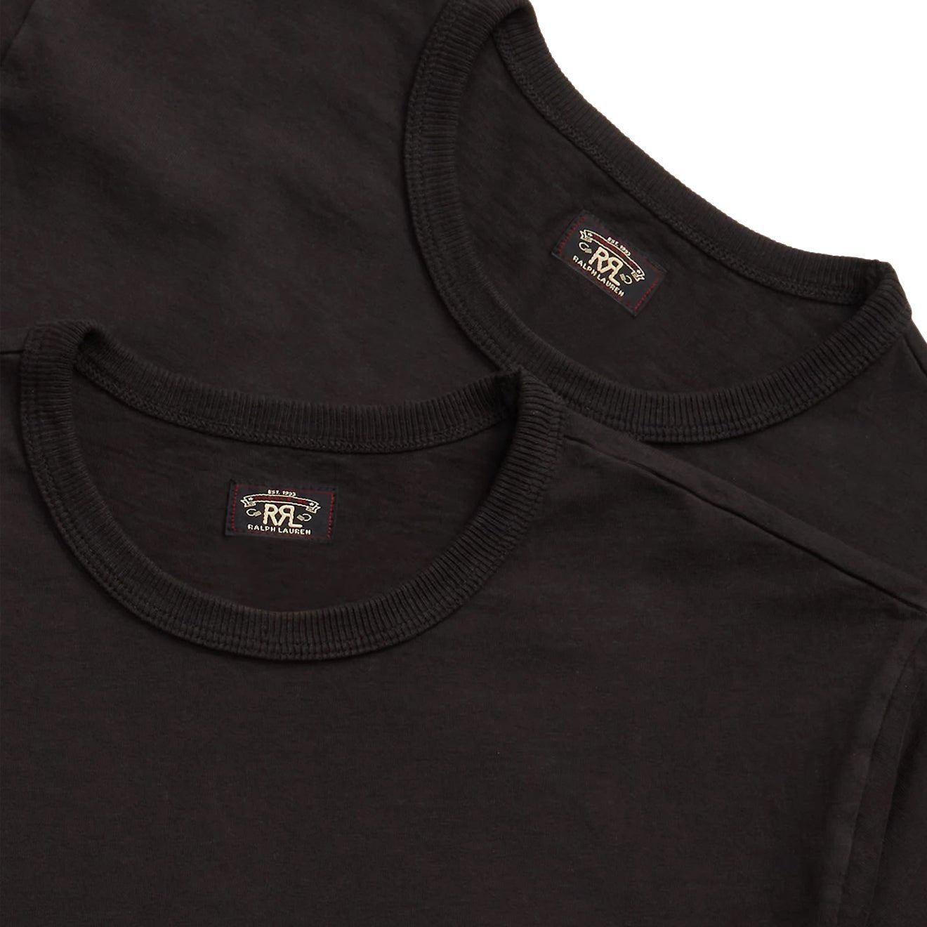 RRL by Ralph Lauren Garment - Dyed Pocket T-Shirt Two - Pack Black - The Sporting Lodge