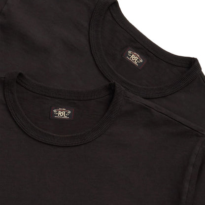 RRL by Ralph Lauren Garment - Dyed Pocket T-Shirt Two - Pack Black - The Sporting Lodge