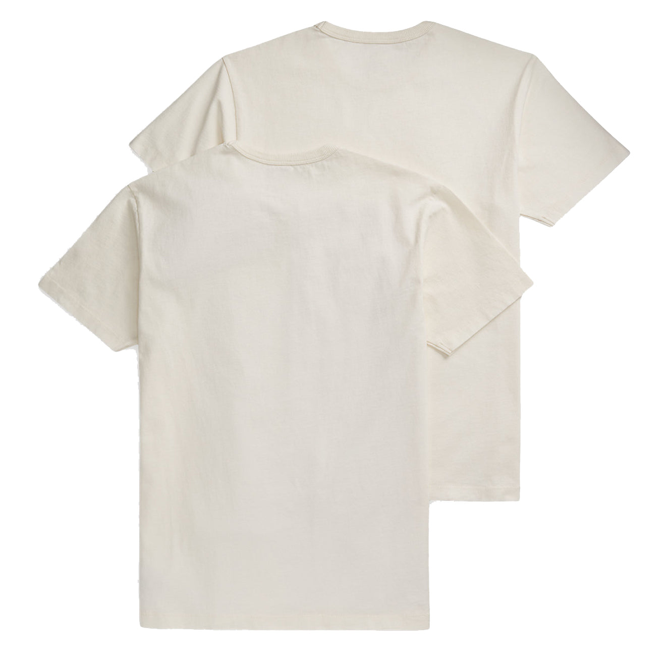 RRL by Ralph Lauren Garment-Dyed Pocket T-Shirt Two-Pack Warm White - The Sporting Lodge