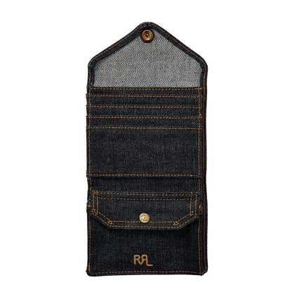 RRL by Ralph Lauren Indigo Denim Envelope Wallet - The Sporting Lodge