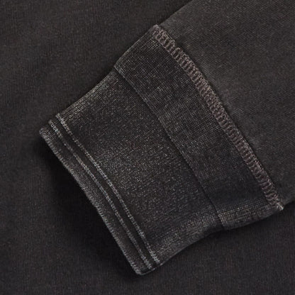 RRL by Ralph Lauren Indigo Jersey Henley Shirt Sulphur Black - The Sporting Lodge
