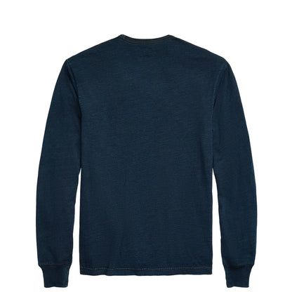 RRL by Ralph Lauren Indigo Jersey Long-Sleeve T-Shirt Indigo - The Sporting Lodge