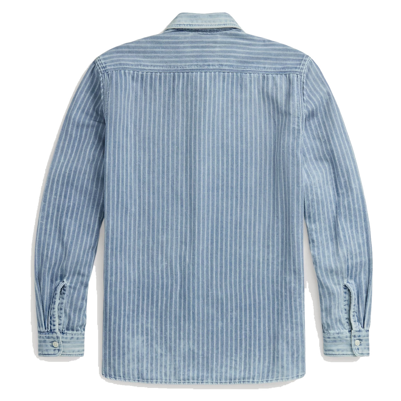 RRL by Ralph Lauren Indigo Striped Double-Faced Workshirt Indigo Stripe - The Sporting Lodge