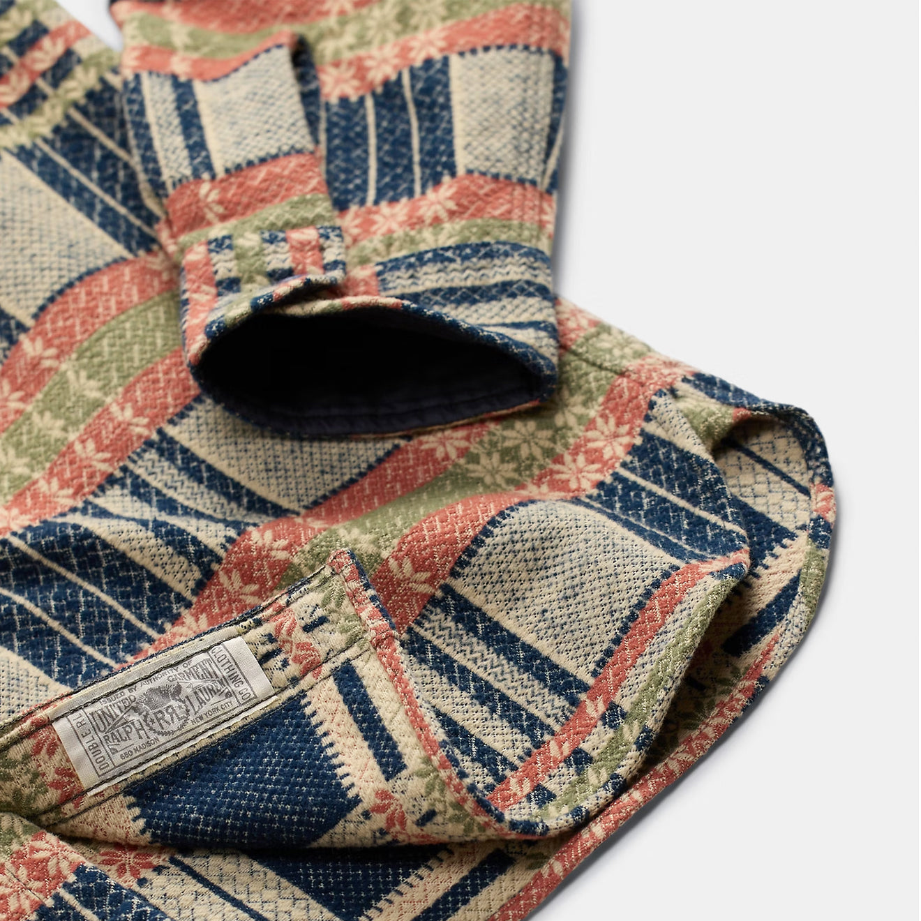 RRL by Ralph Lauren Jacquard Workshirt Navy Multi