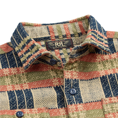 RRL by Ralph Lauren Jacquard Workshirt Navy Multi