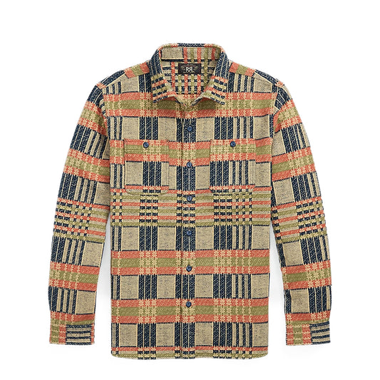 RRL by Ralph Lauren Jacquard Workshirt Navy Multi