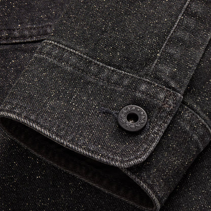 RRL by Ralph Lauren Jaspe Denim Shirt Jacket Black - The Sporting Lodge
