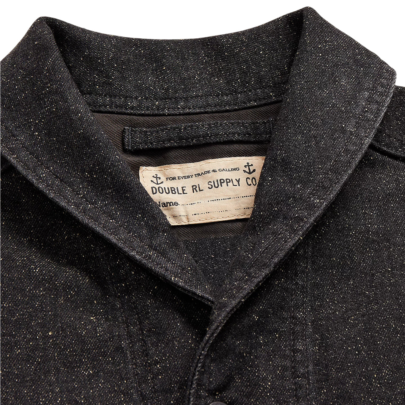 RRL by Ralph Lauren Jaspe Denim Shirt Jacket Black - The Sporting Lodge