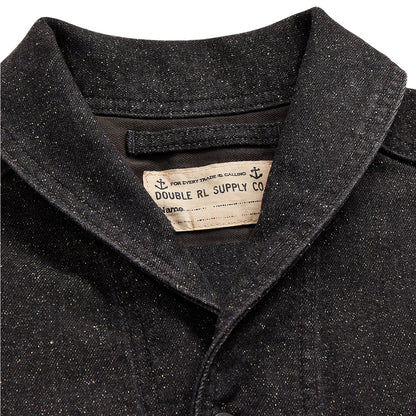 RRL by Ralph Lauren Jaspe Denim Shirt Jacket Black - The Sporting Lodge