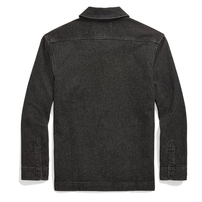 RRL by Ralph Lauren Jaspe Denim Shirt Jacket Black - The Sporting Lodge
